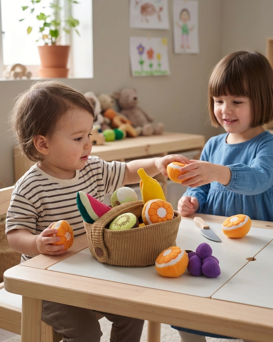 DUKTIG 9-piece fruit basket set