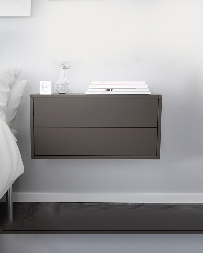 EKET Cabinet with 2 drawers, dark grey70x35x35 cm