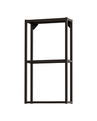 ENHET Wall fr w shelves, anthracite, 40x15x75 cm