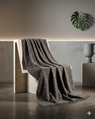 EVALI Throw Dark Gray 130x170 cm