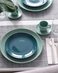 FÄRGKLAR Side plate, glossy dark turquoise, 20 cm/ Pack of 4