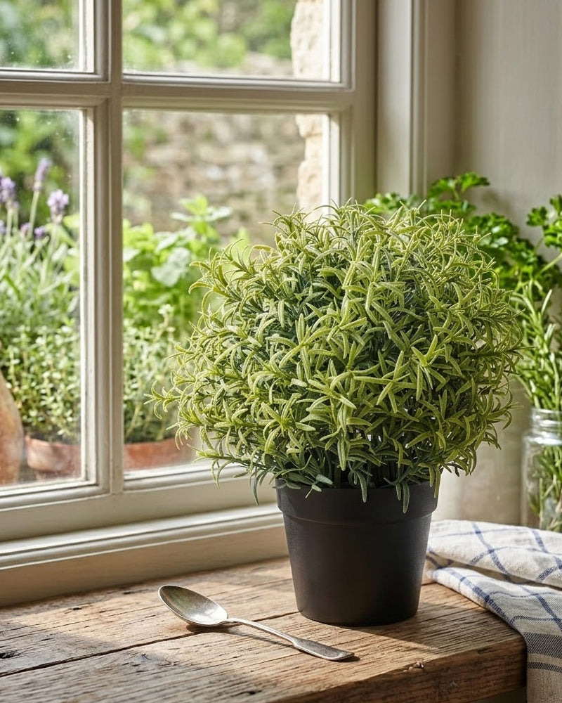 FEJKA Artificial potted plant, Rosemary 9 cm