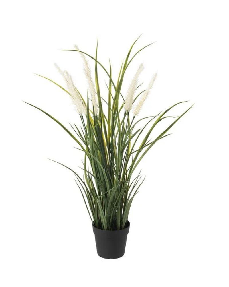 FEJKA Artificial potted plant, in/outdoor decoration/grass 9 cm