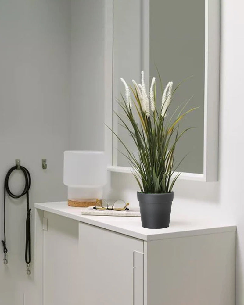 FEJKA Artificial potted plant, in/outdoor decoration/grass 9 cm