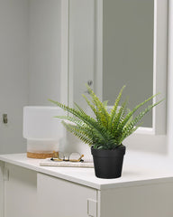 FEJKA Artificial potted plant, in/outdoor fern 9 cm