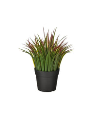 FEJKA Artificial potted plant, in/outdoor grass/green/red9 cm