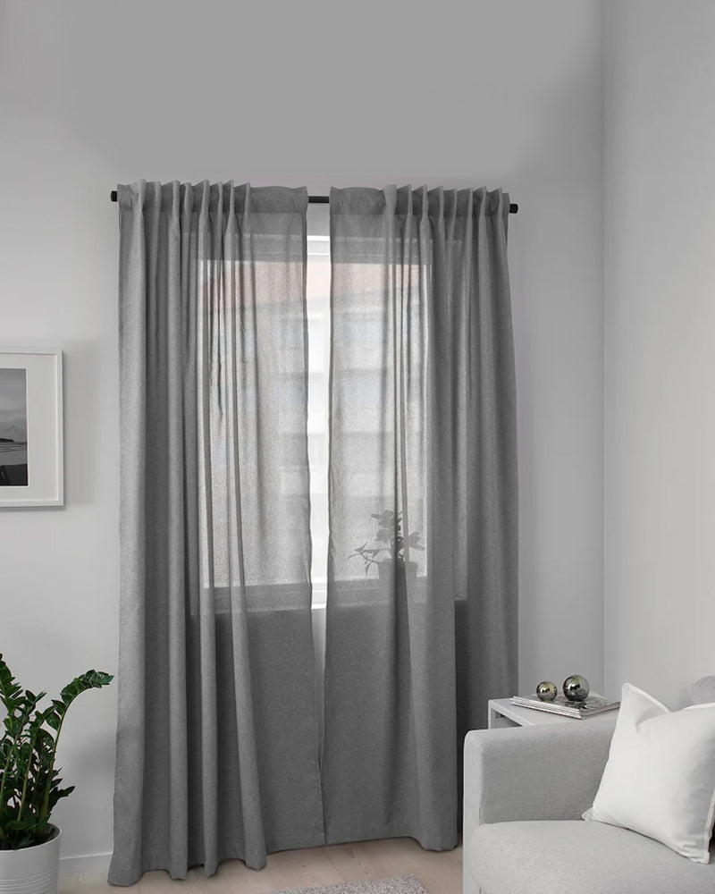 HANNALENA crtns 1pr 145x300 grey