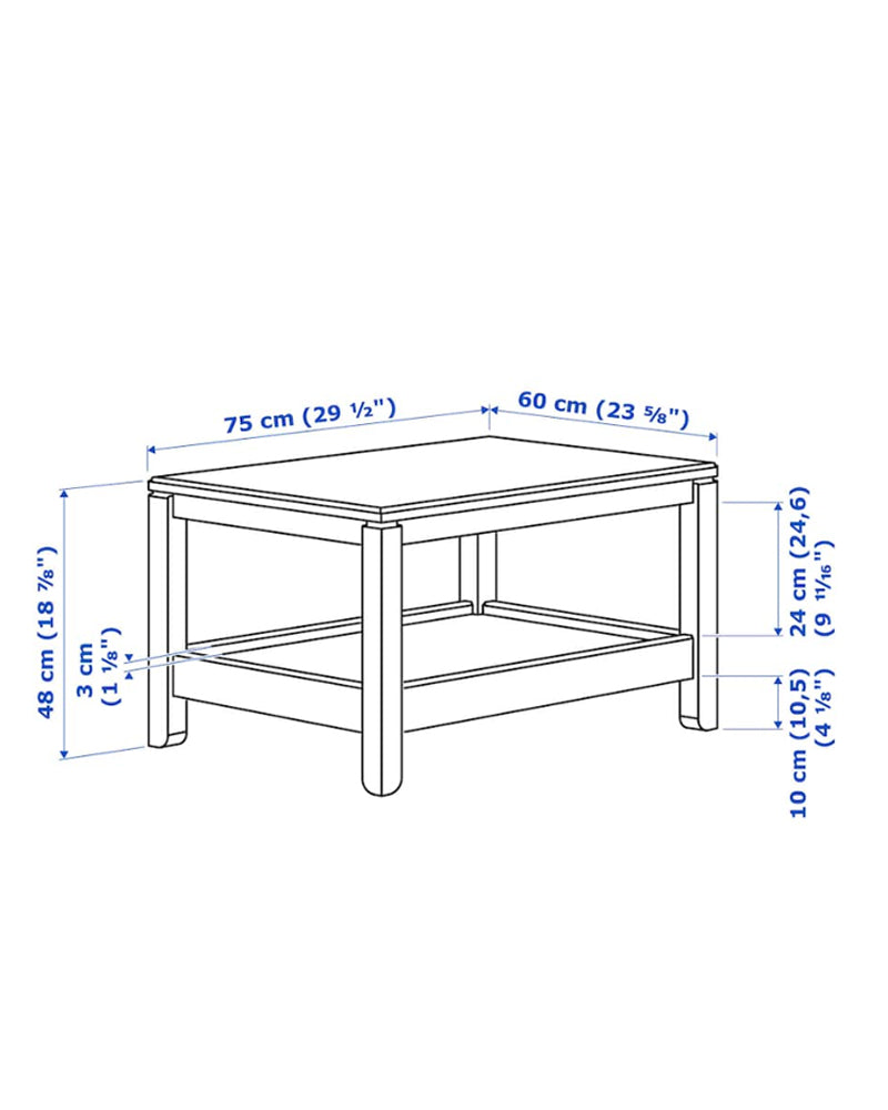 HAVSTA Coffee Table 75x60 Grey