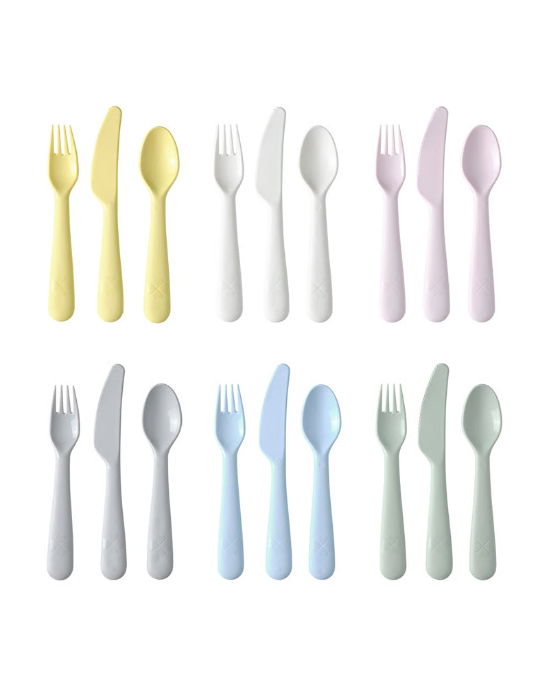 KALAS 18-piece cutlery set, mixed colours