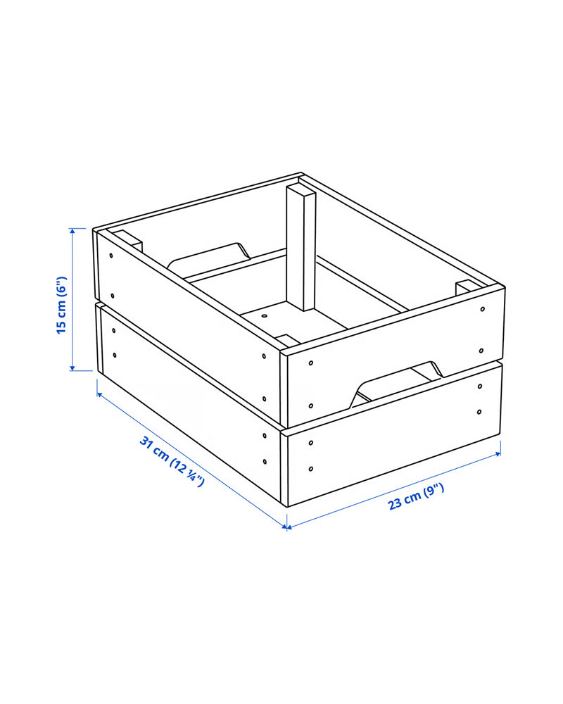 KNAGGLIG Box, pine23x31x15 cm