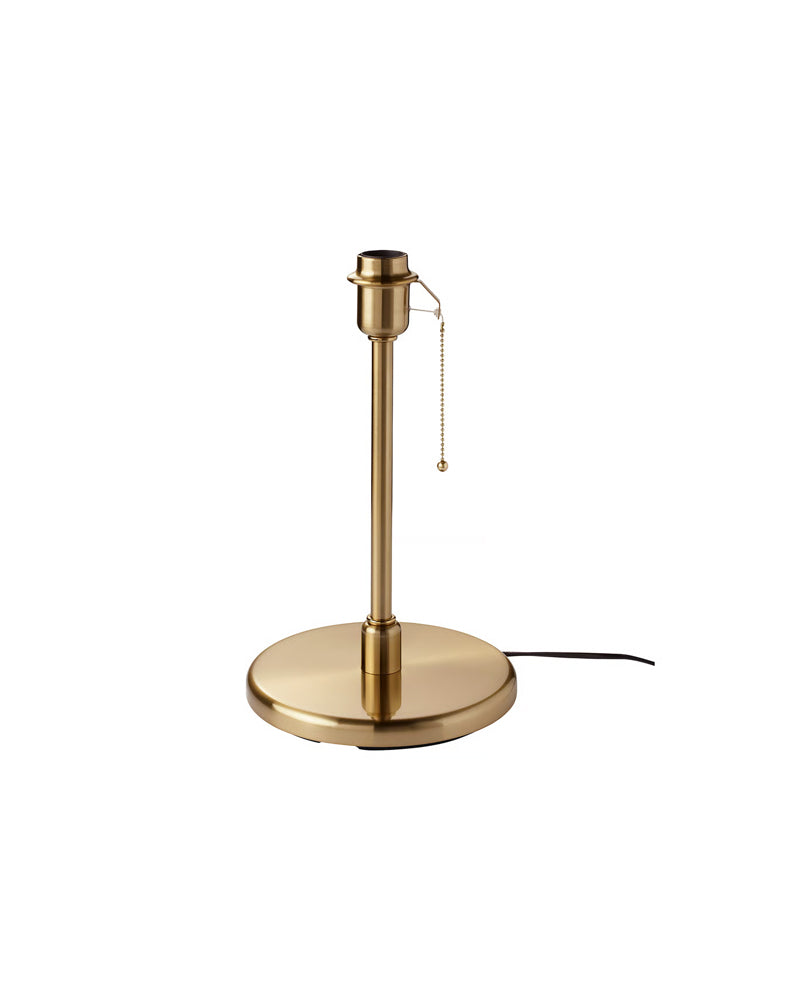 KRYSSMAST Table lamp base, brass-plated