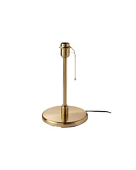 KRYSSMAST Table lamp base, brass-plated