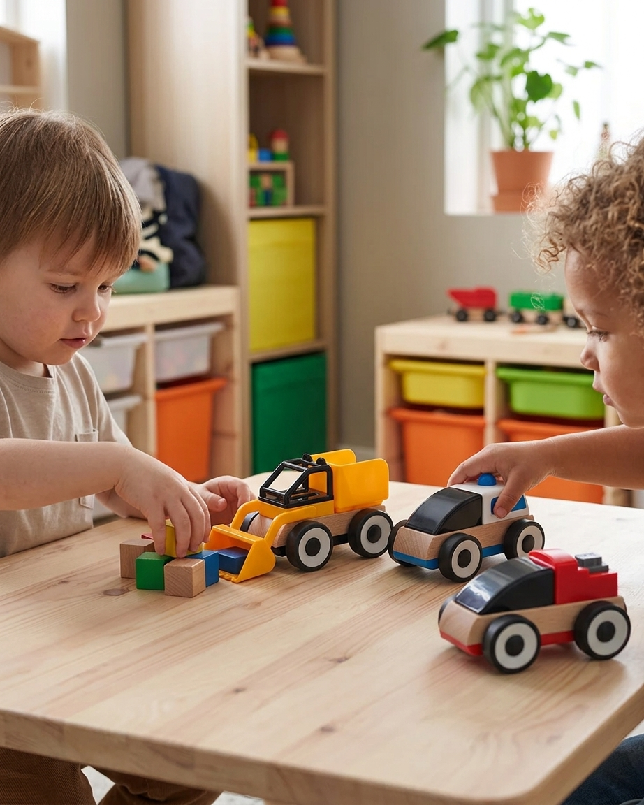 LILLABO Toy vehicle, mixed colours 3 pieces