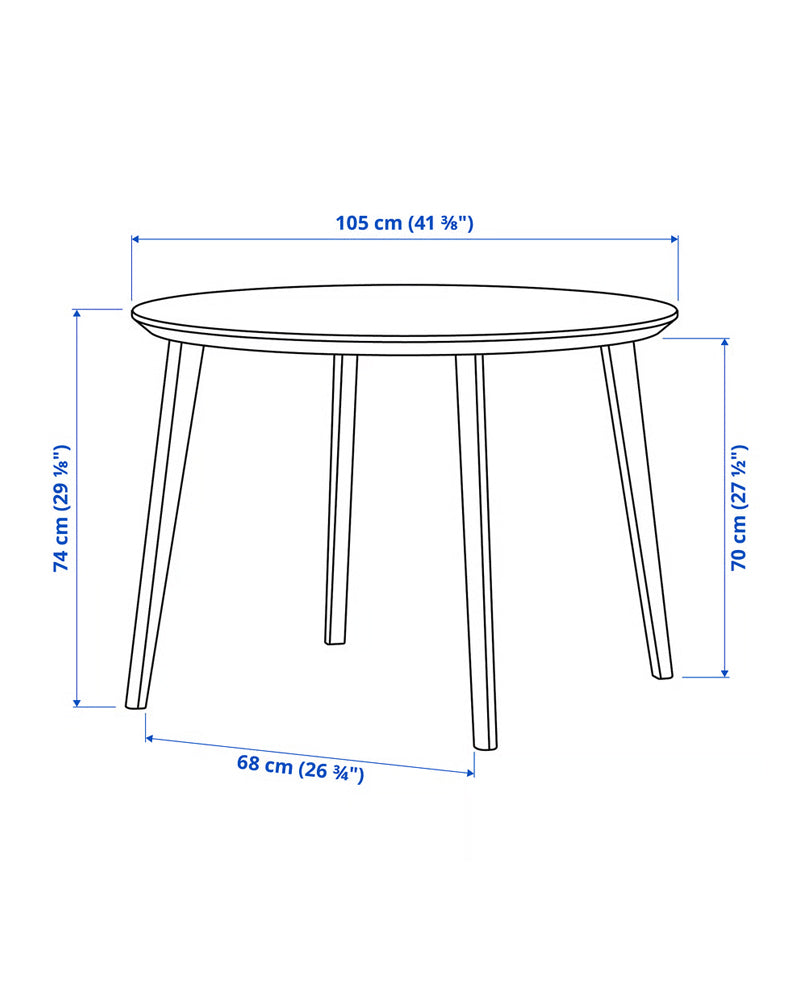 LISABO table 105 black
