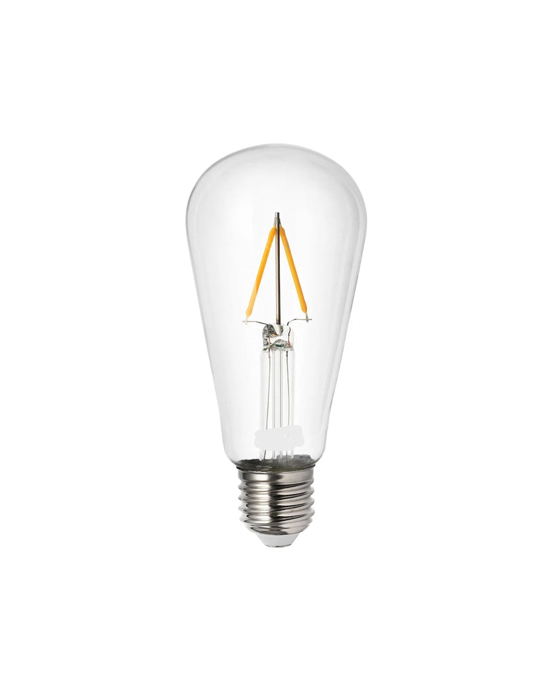LUNNOM LED bulb E27 100 lumen, drop-shaped clear