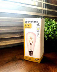 LUNNOM LED bulb E27 100 lumen, drop-shaped clear