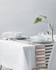 MITTBIT Table Runner 35x130 Black Beige/White