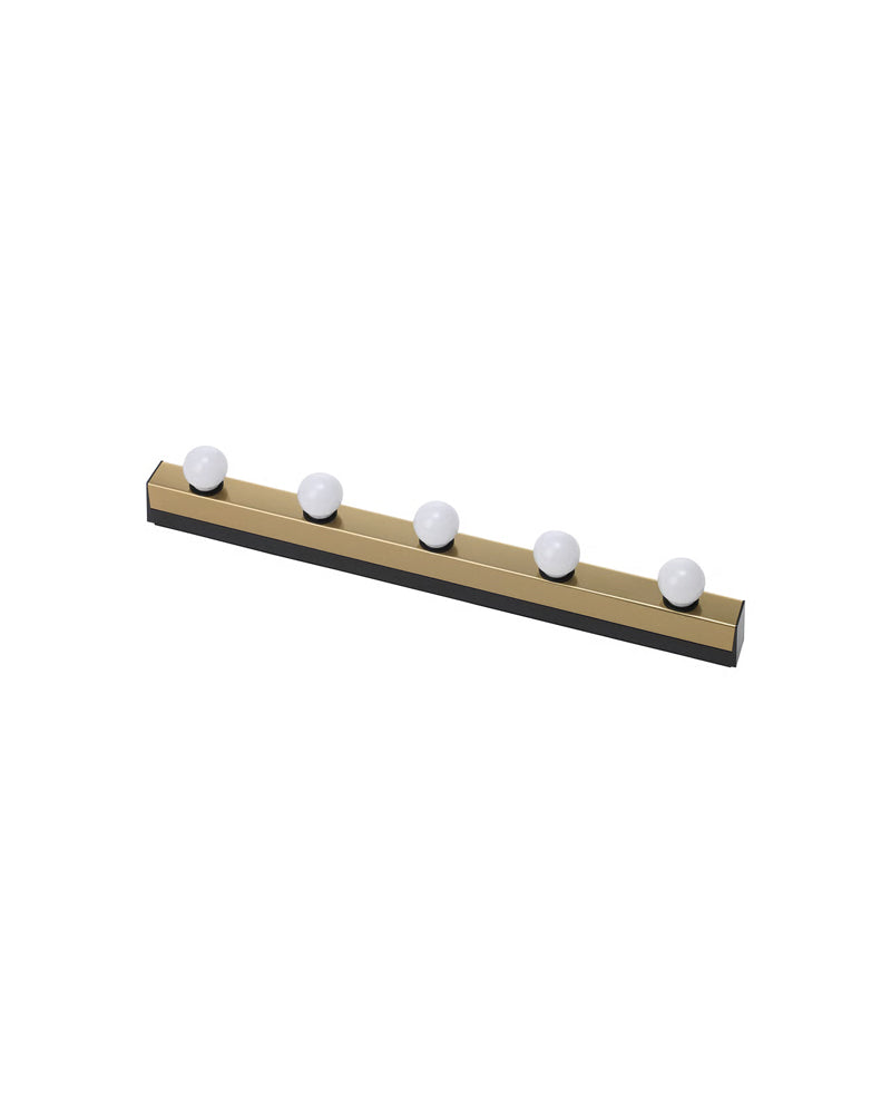 MUSIK Wall lamp, wired-in installation, brass-colour