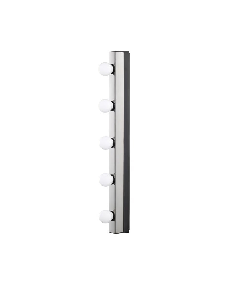 MUSIK Wall lamp, wired-in installation, chrome-plated