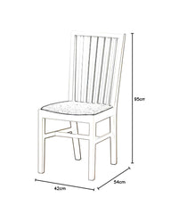 NORRNAS Chair, Ash Veneer / Isunda grey