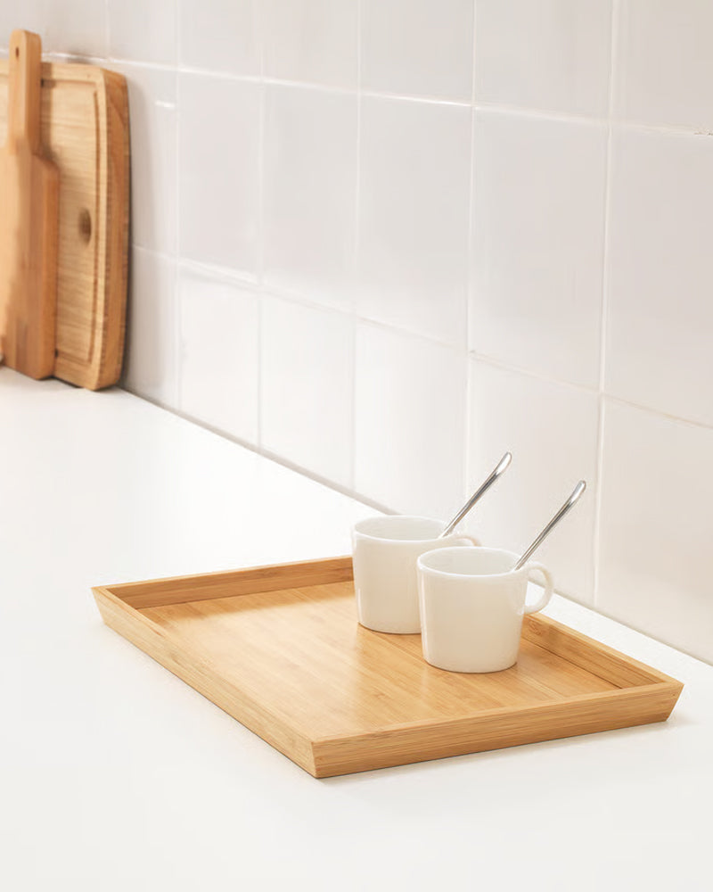 OSTBIT Tray, bamboo, 25x33 cm