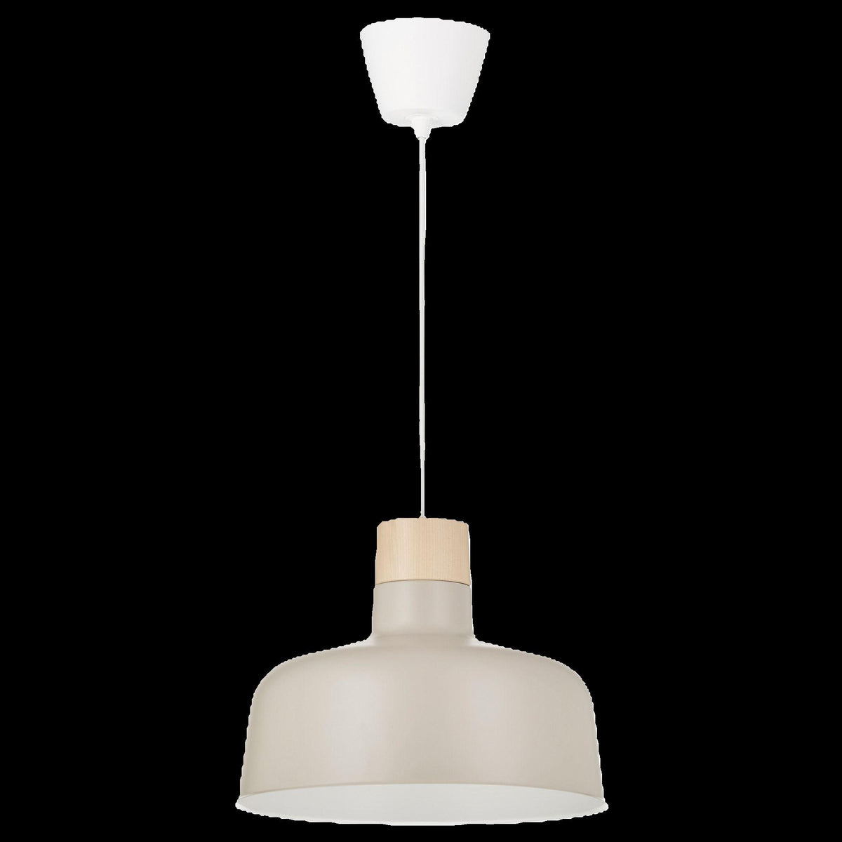 BUNKEFLO pendant lamp, beige-birch, 36 cm