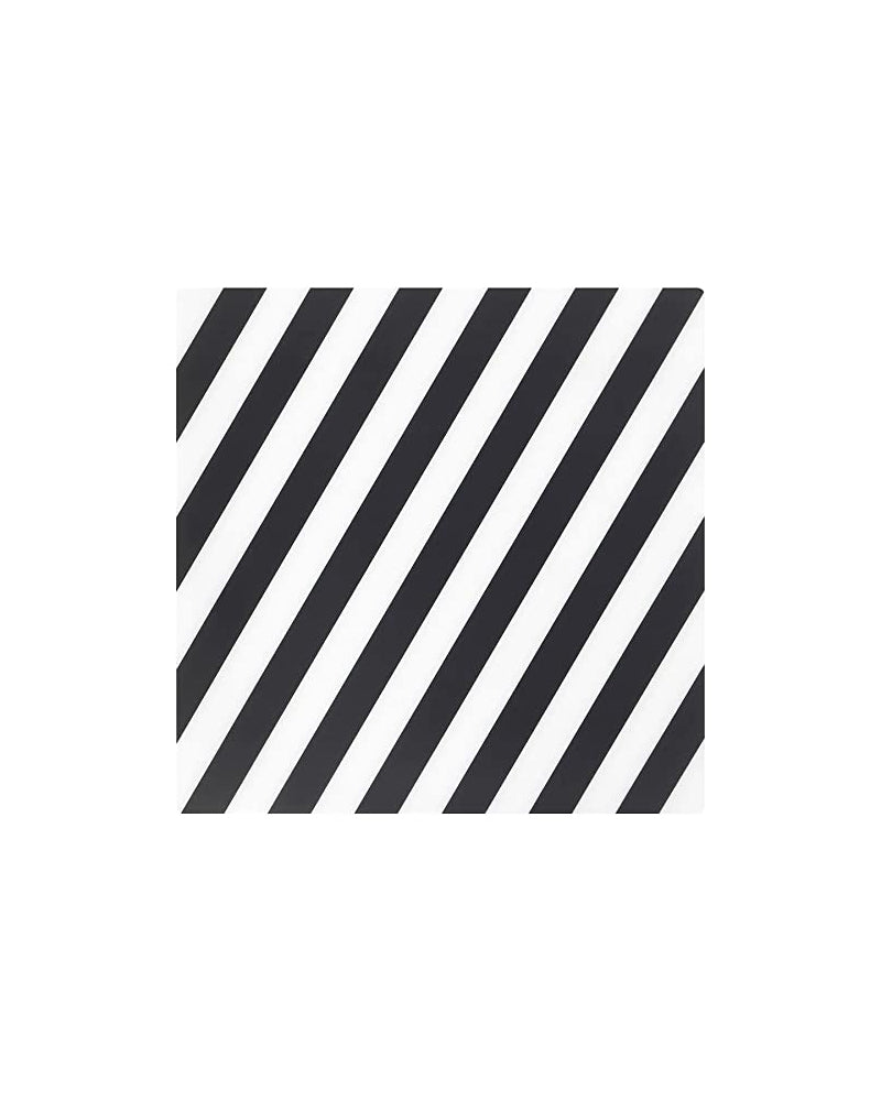 PIPIG Place MAT 37X37 STRIPED/BLACK/WHITE