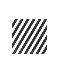 PIPIG Place MAT 37X37 STRIPED/BLACK/WHITE