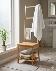 RAGRUND - Towel rack chair, bamboo