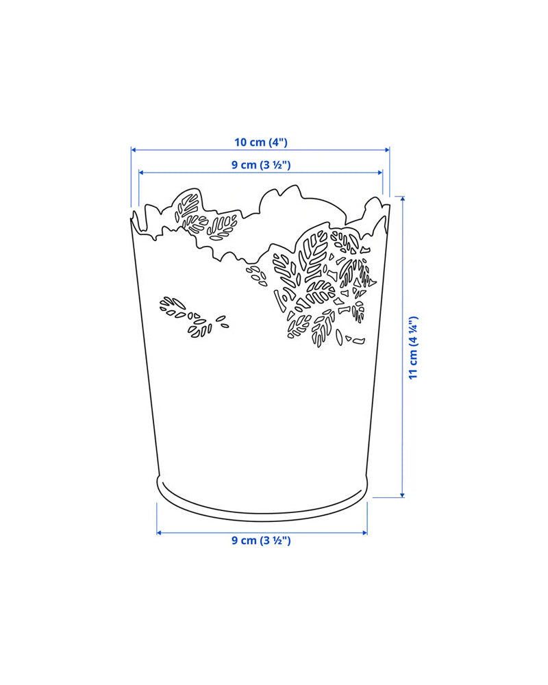 SAMVERKA Plant pot, white 12 cm