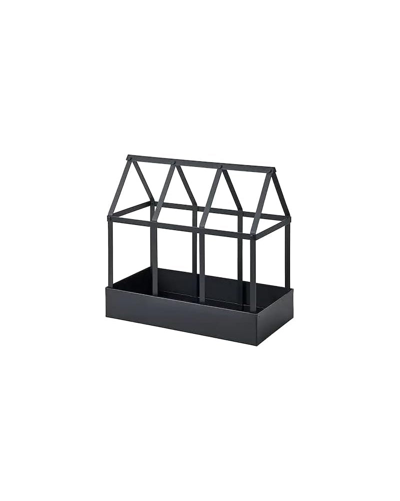 SENAPSKÅL Decoration greenhouse, in/outdoor black34 cm