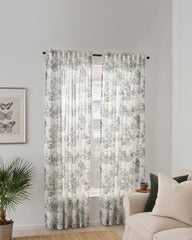 STJARNRAMS crtns 1pr 145x300 white/grey