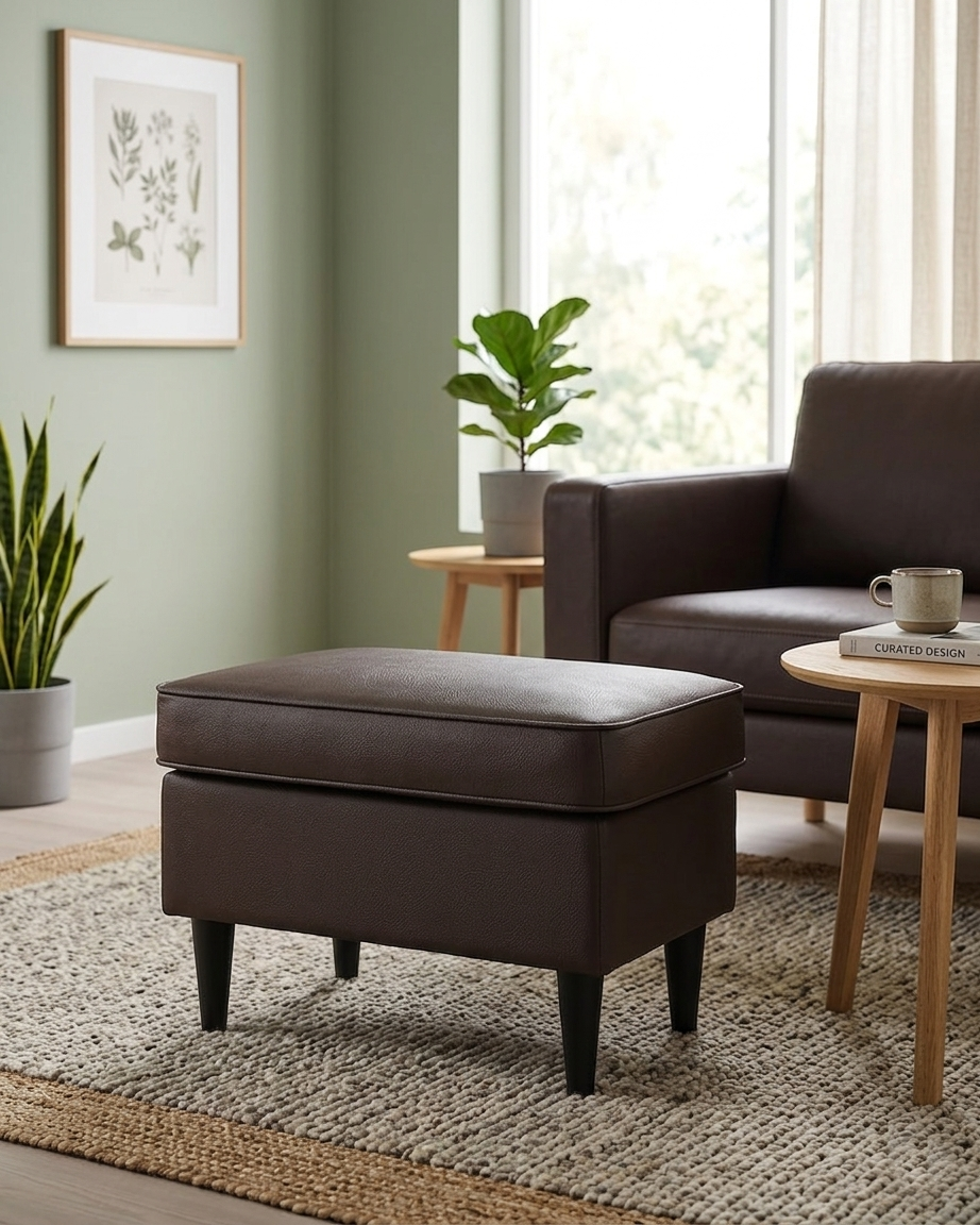 STRANDMON Footstool, Grann/Bomstad dark brown