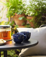 STRIMMIG mug 36 cl stoneware Blue