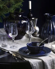 STRIMMIG side plate 21 earthenware blue