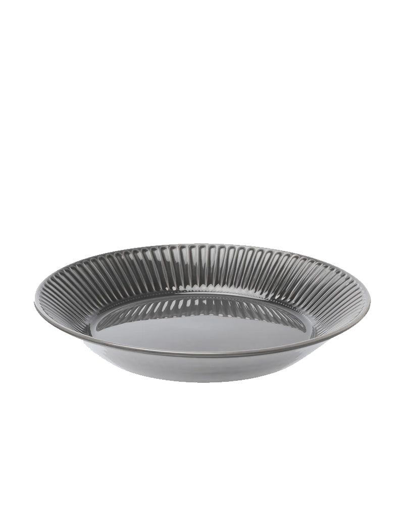 STRIMMIG side plate 21 earthenware grey