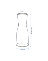 TIDVATTEN Vase, clear glass 14 cm
