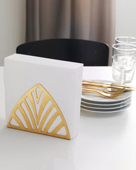 TILLSTALLNING Napkin holder, brass-colour