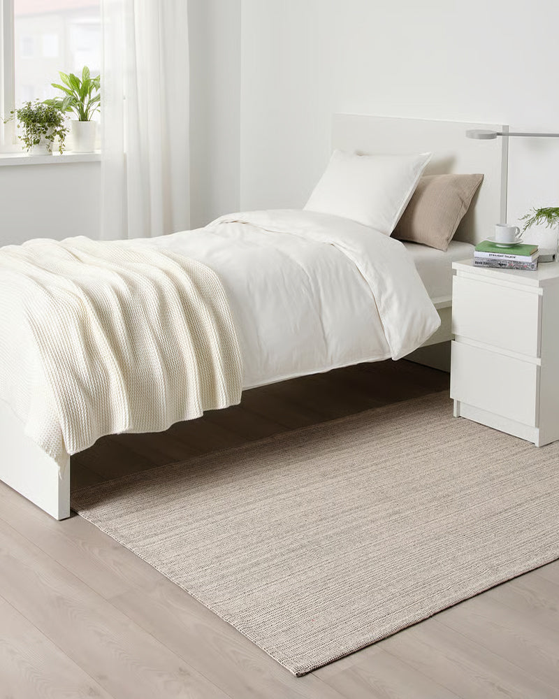 TIPHEDE Rug Flatwoven 120x180 Natural/Offwhite