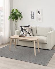 TIPHEDE Rug Flatwoven 155x220 Black/White