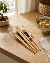 TREBENT CHOPSTICKS 4 PAIRS BAMBOO
