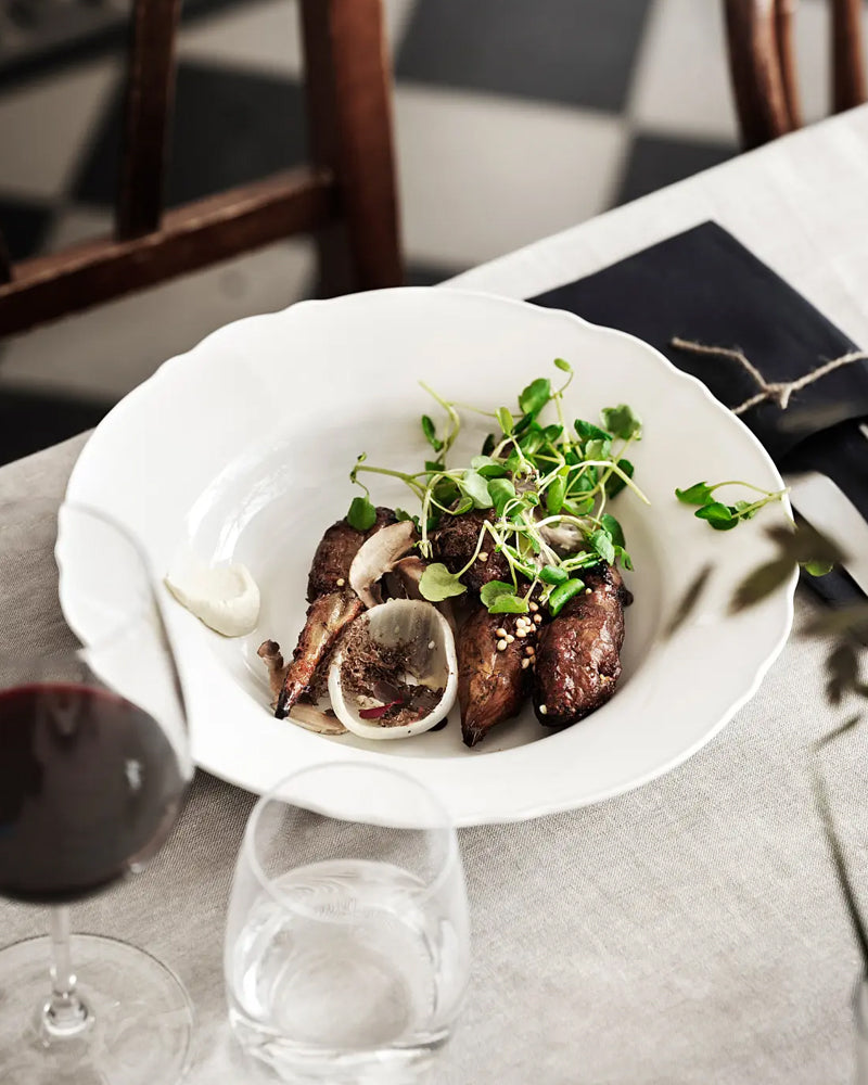 UPPLAGA deep plate 26 white