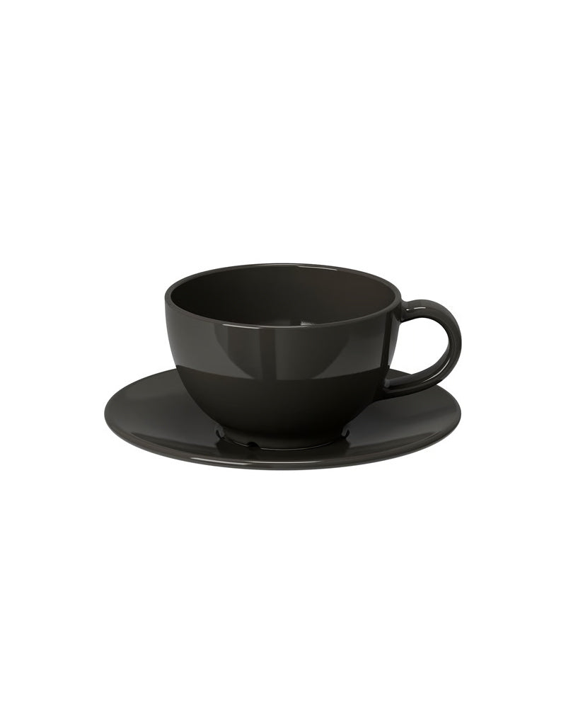 VARDAGEN TEACUP/SAUCER 26 CL DARK GREY