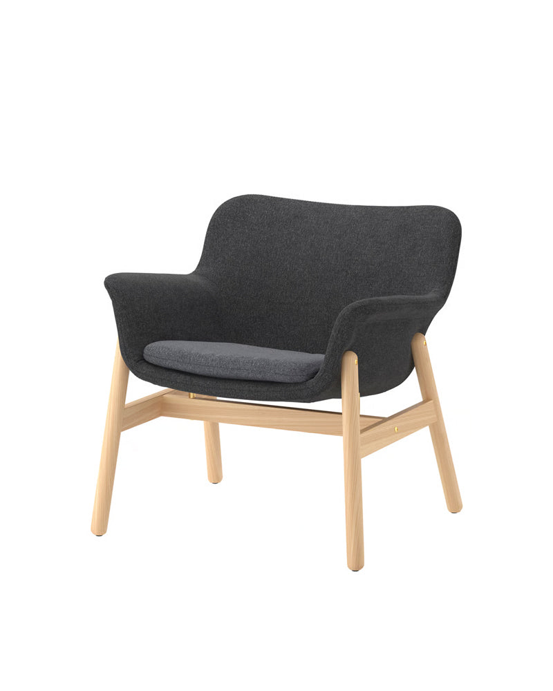 VEDBO Armchair, Gunnared dark grey