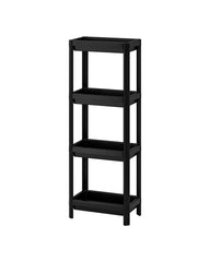 VESKEN Shelf unit, black, 37x23x101 cm