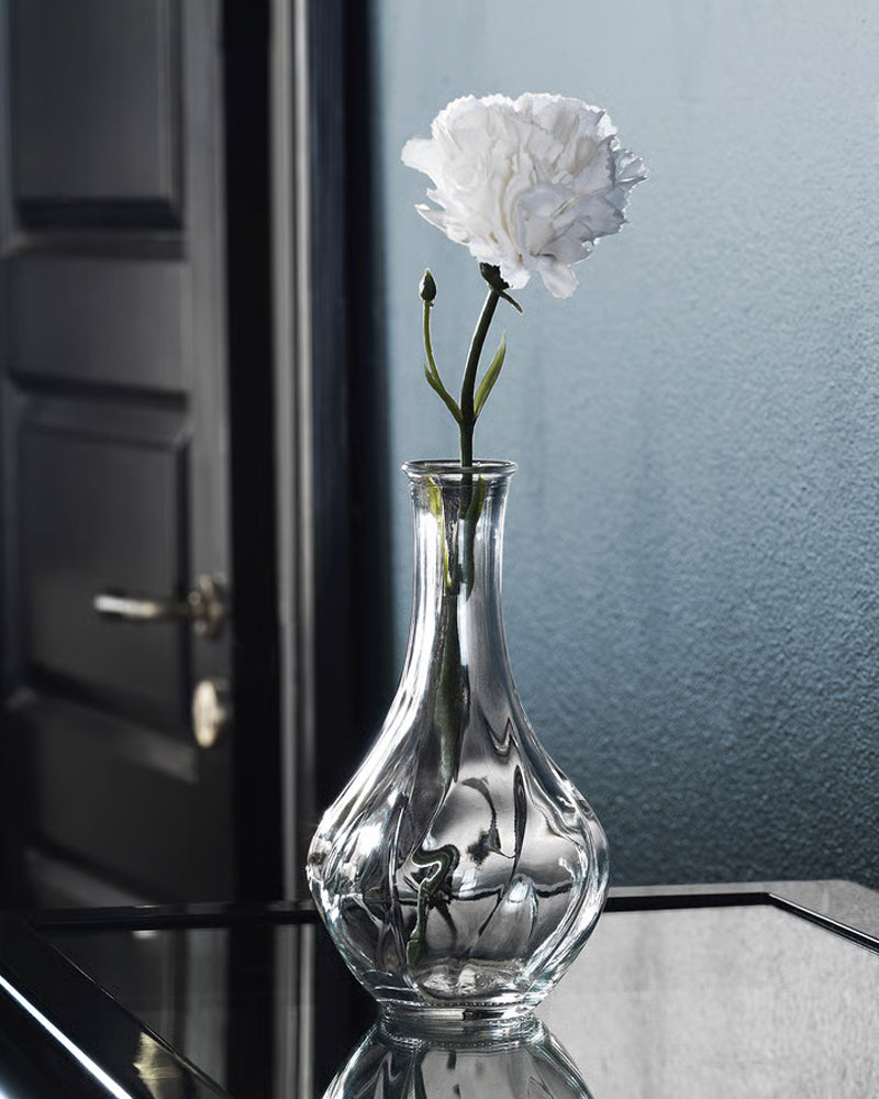 VILJESTARK Vase, clear glass 17 cm