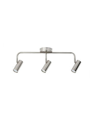 VIRRMO Ceiling track, 3-spots, nickel-plated