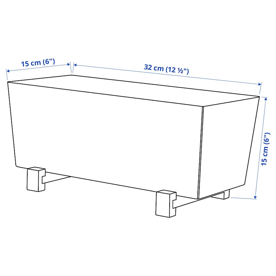 BITTERGURKA Plant pot, white32x15 cm