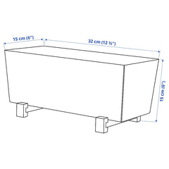 BITTERGURKA Plant pot, white32x15 cm