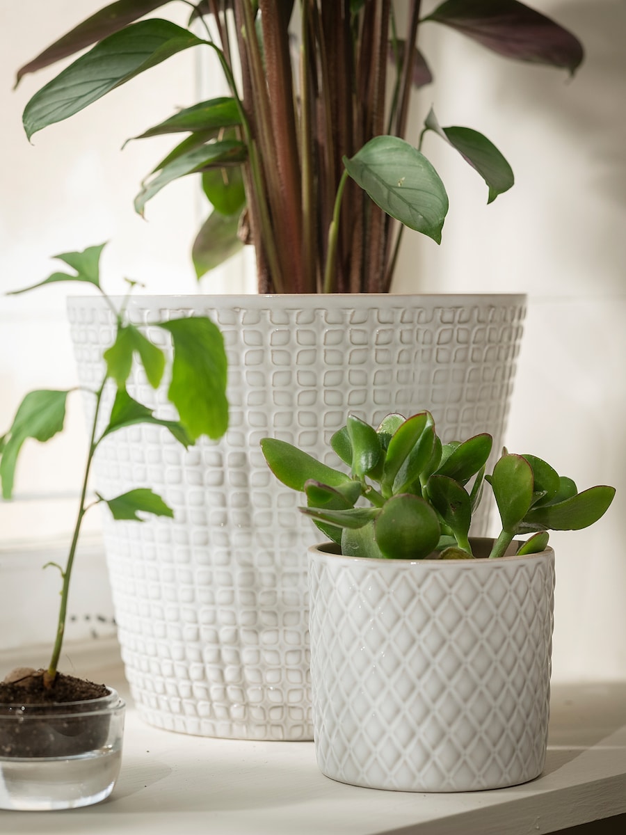 CHIAFRON Plant pot, white9 cm